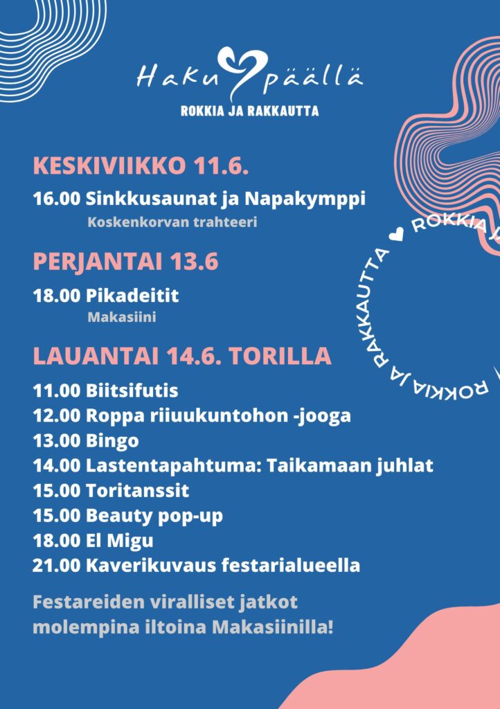 Haku Päällä oheisohjelma